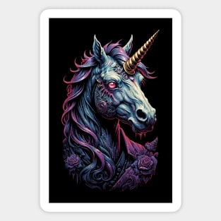 Zombie Unicorn Magnet